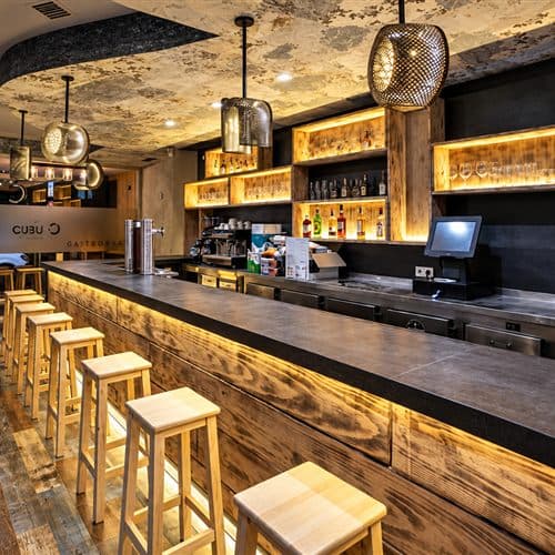 Reforma integral de local de hostelería realizada por iA en Ourense